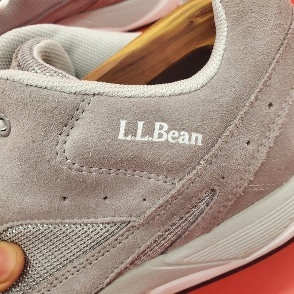 LL Bean Shoes Men's 10M Gray Suede Mesh Comfort Fitness Walking Sneaker - Picture 8 of 16